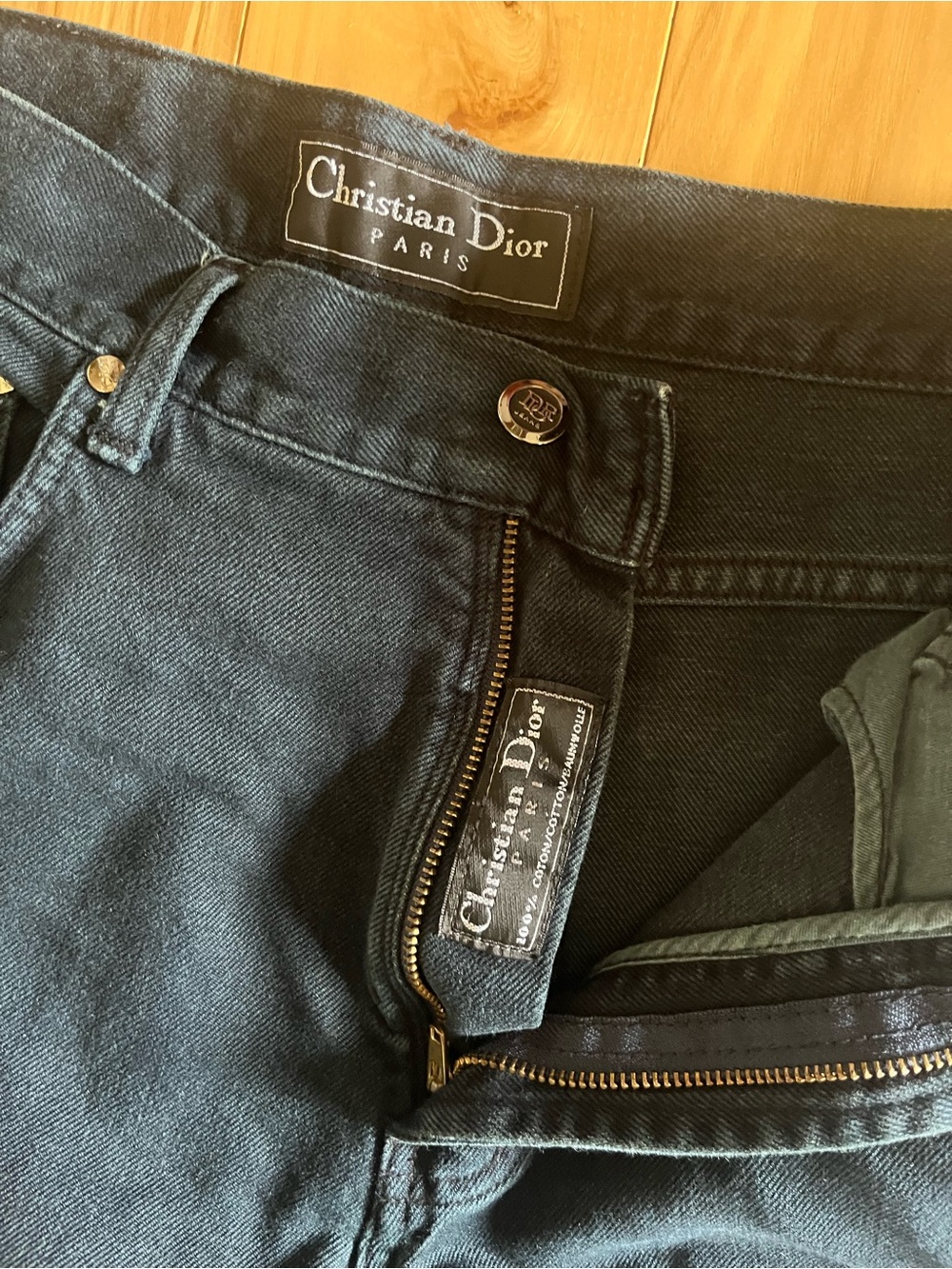 Christian Dior Men’s Jeans Size 34x34 Straight Leg Dark Wash 100% Cotton